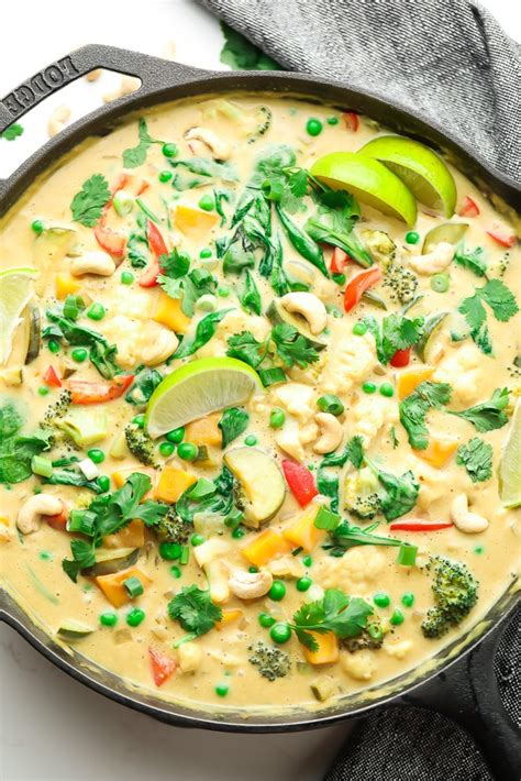 This Vegan Thai Green Curry Is A Stunning One Skillet Recipe That Is