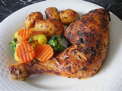 Knusprige Hähnchenkeulen aus dem Ofen von mareikaeferchen Chefkoch
