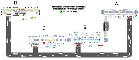 Dubai International Airport Terminal 3 Arrivals Map