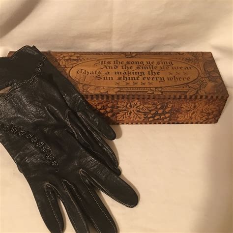 Antique Glove Box Etsy