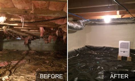 Installing on crawl space ceiling (3 methods). Crawl Space Insulation & Conditioning - Spray Foam ...