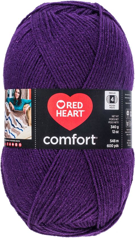 Red Heart Comfort Yarn Purple Shimmer