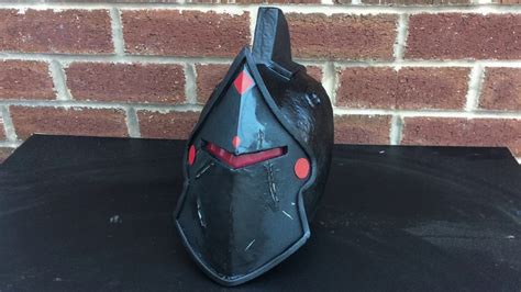 Easy How To Make The Black Knight Helmet From Fortnite For Kids Youtube