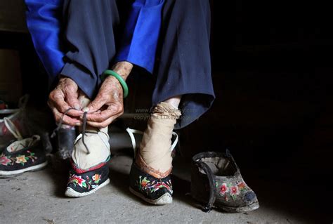 China S Bound Feet Women August Yunnan Province China In A Remote Part Of The Province