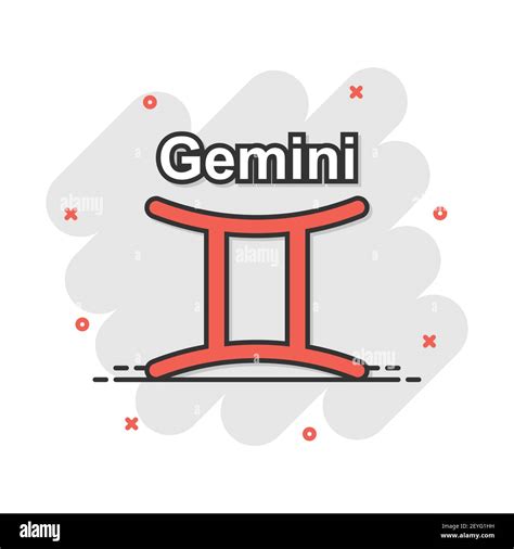 Vector Cartoon Gemini Zodiac Icon In Comic Style Astrology Sign