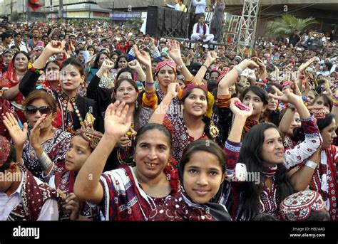 Karachi Th Dec People Celebrate The Sindh Cultural Festival In