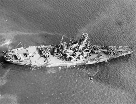 16 In South Dakota Class Battleship Uss Indiana Off Norfolk Virginia