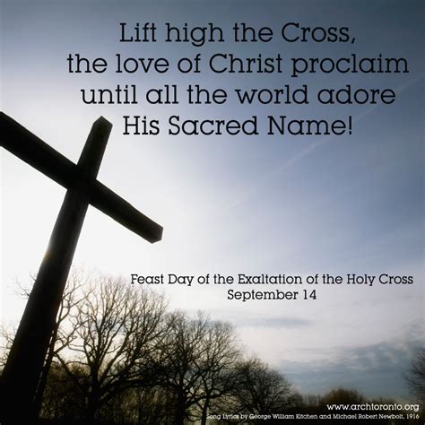 Quote For The Feast Of The Exaltation Of The Holy Cross Sept 14