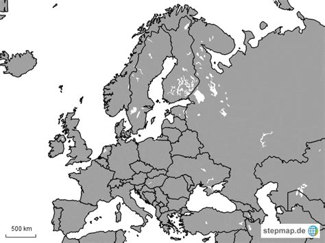 StepMap blanko europa Landkarte für Deutschland