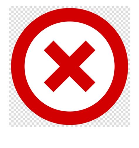 Clipart Prohibited Red Circle