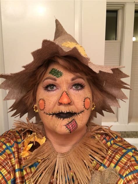 Scarecrow Face Painting Halloween Costumes Scarecrow Scarecrow Face Paint Scarecrow Face
