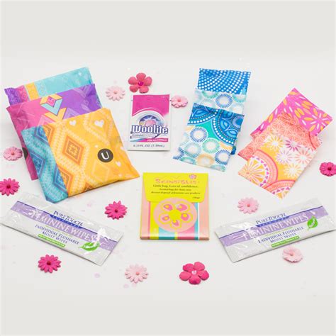 first period kit for girls 10 12 for school sanitary pads wipes panty liners disposal bags