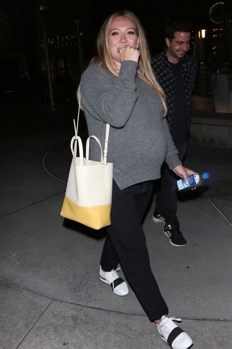 pregnant hilary duff night out in hollywood 10 06 2018 hawtcelebs
