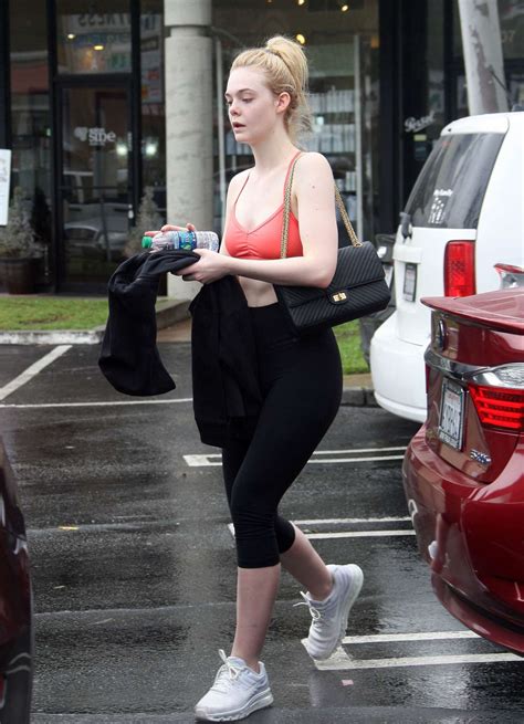 Elle Fanning Leaving The Gym In Studio City 05 GotCeleb