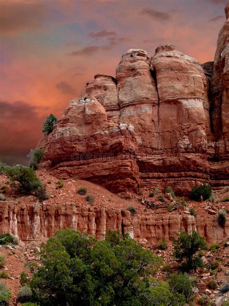 Sunset Over Capitol Reef National Park Stock Photo Image Of Park