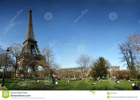 Eiffel Tower With Panoramic Hd View Stock Photo Image Of