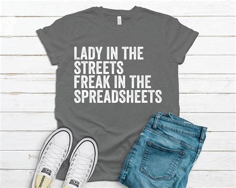 Lady In The Streets Freak In The Spreadsheets Spreadsheet Etsy