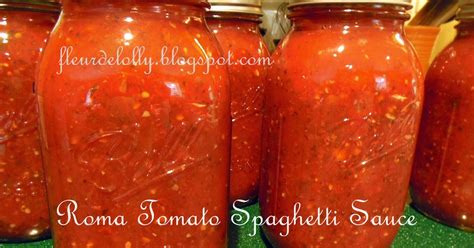 Fleur de Lolly: Roma Tomato Spaghetti Sauce