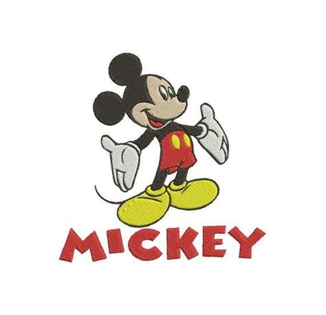 Mickey Mouse Disney Embroidery Design Disney Embroidery Mickey