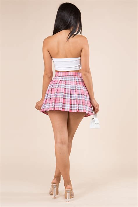 plaid mini skirt tennis skirt plaid tennis skirt cute etsy