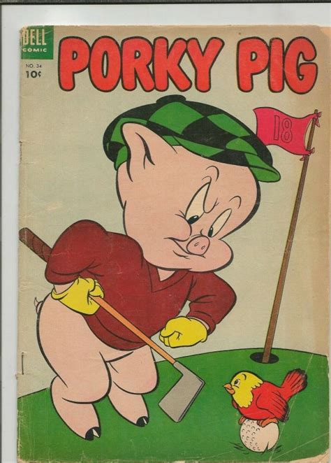 Porky Pig 34 Original Vintage 1954 Dell Comics Looney Tunes Comic
