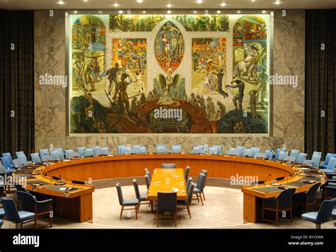 Security Council Chamber United Nations New York Usa Stock Photo Alamy
