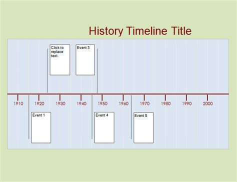 Free History Timeline Template Word Free Printable Templates