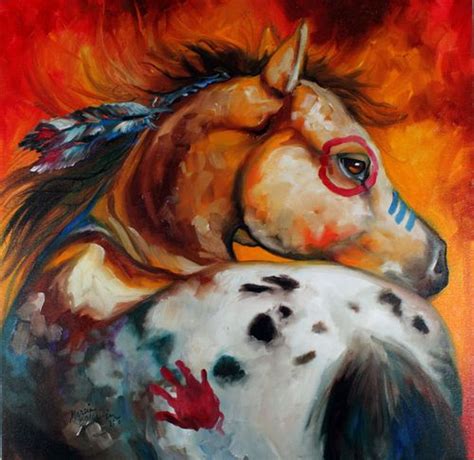 Original Oil Paintings By Marcia Baldwin Indian Horses Horse Art
