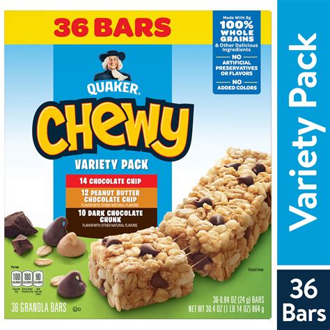 Quaker Chewy Granola Bars Flavor Variety Pack Pack Walmart Com