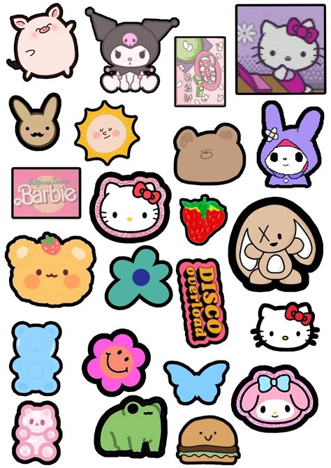 Sticker Printable Free Hello Kitty Printables Cute Doodles