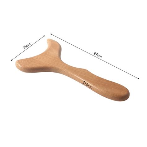 Walmeck Wooden Lymphatic Drainage Tool Massage Paddle Professional Gua Sha Soft Tissue Body