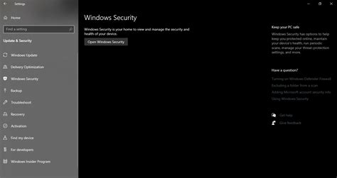 Windows Defender Not Workingshowing Options To Enable Real Time