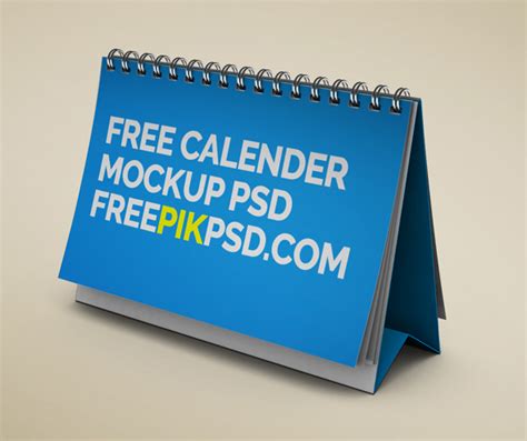 calendar desk mockup psd  behance