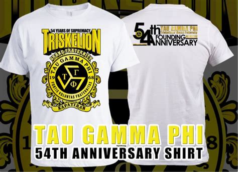 Tau Gamma Phi 54th Anniversary Shirt Lazada Ph