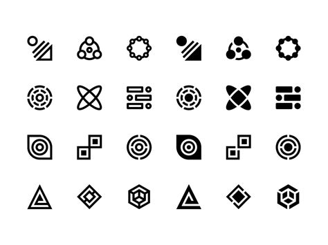 34 Abstract Icons Uplabs