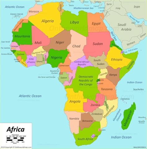 Map Of Africa Countries 2020 Map Of Florida