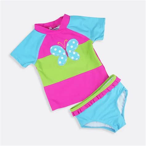 Baby Swimsuit Shirt Pants 2pcs Infant Beach Bikini Clothing Girls