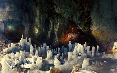Ice Pillars In A Cave At Durmitor Montenegro Bing Wallpapers Sonu Rai
