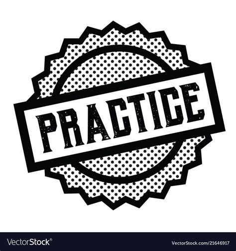 Practice Stamp On White Royalty Free Vector Image