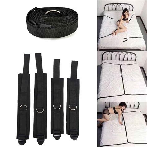 Under Bed Restraints System Wcuffs And Strap Restraint Set Secret Bed Restraints 855273046930 Ebay