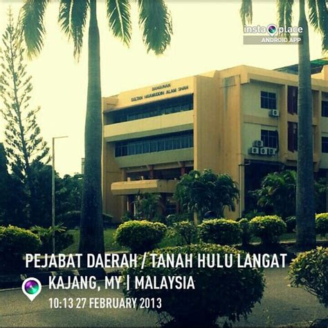 Also known as the hulu selangor district and land office in english. Pejabat Daerah / Tanah Hulu Langat - Bandar Baru Bangi ...