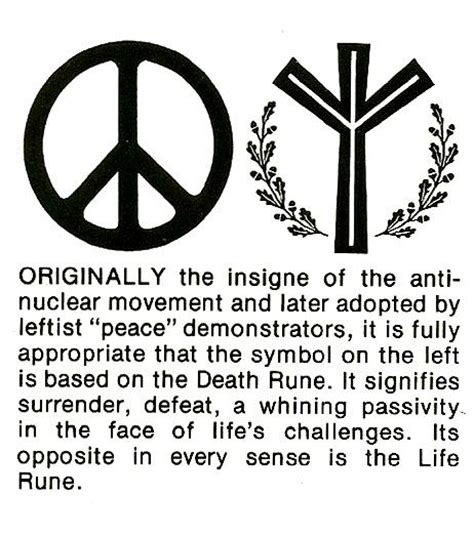 Something Interesting I Noticed Life Rune Is Inverted Peace Symbol