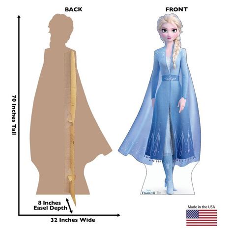 Elsa Disneys Frozen Ii Cardboard Standup In 2020 Cardboard Standup