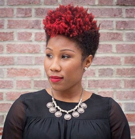 Tapered Natural Hair Curly Hair Styles Natural Red Tapered Afro