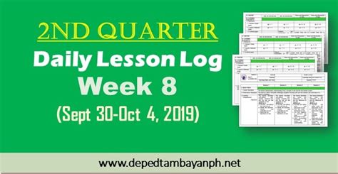 Week Sept October Nd Quarter Daily Lesson Log Dll Sy