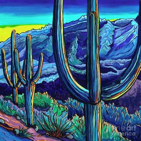 Desert Color Therapy Number Three Standing Tall Art Print