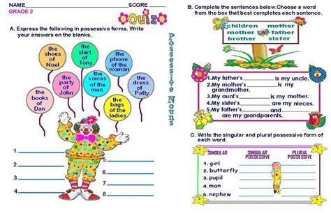 Pronouns are words that replace nouns in a sentence. Possessive Pronouns Worksheet Grade 2 | schematic and ...