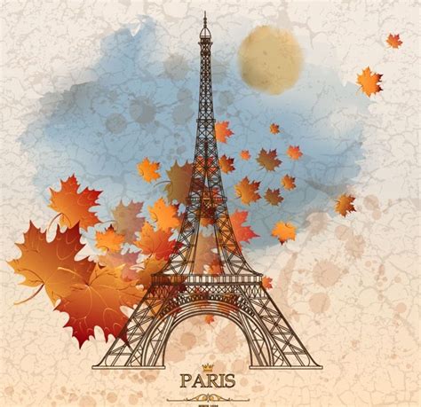Free Autumn Eiffel Tower Paris Titanui