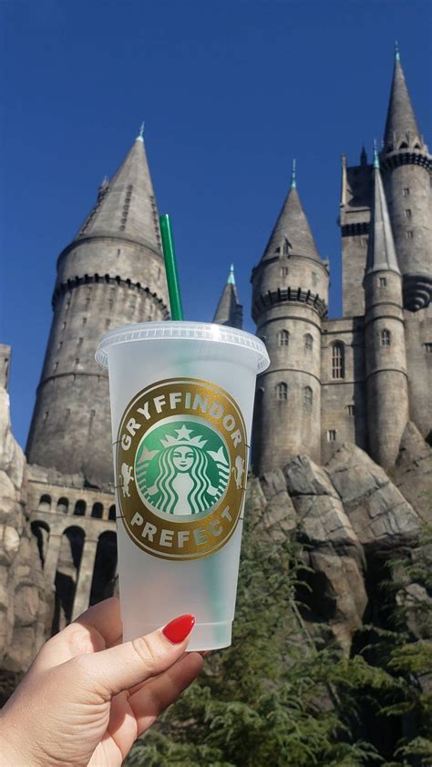 Gryffindor Harry Potter Starbucks Cup Starbucks Cup Etsy