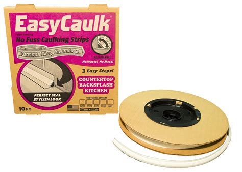 Easy Caulk Press In Place White Counter Caulk Strips New Free